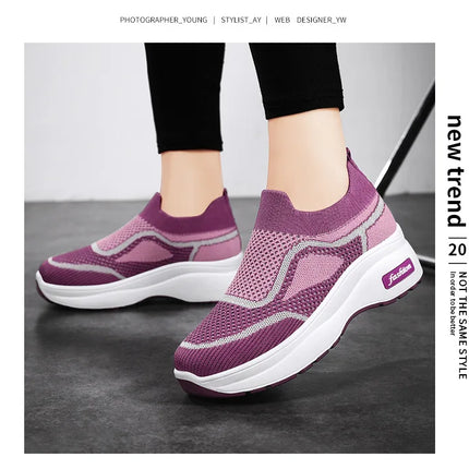 Women's Luxary Chunky Sneakers 2025 trend Fashion Mesh Breathable Shoes for women Sports Running Casual Ladies Fitness Vulcanize