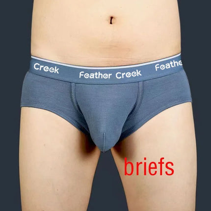 Large Pouch Men's Panties U Convex Front Pocket Flat Foot Triangle Sexy Shorts Fashionable Underwear for Men