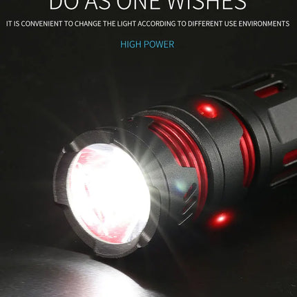 Mini EDC Flashlight Rechargeable Pocket Torch Light Outdoor Camping Fishing Hiking Self Defense Emergency Keychain Flashlights