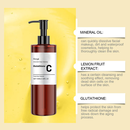 Vitamin C Cleansing Oil Makeup Remover Oil Deep Cleansing Pore Dirt Remove Blackhead Non-greasy Smooth Refreshing Cleansing Oil