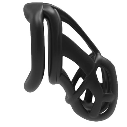Chastity Lock Cock Cage 3D Invisible Lock with 4 Arc Ring Testicle Chastity Belt BDSM Toy Hentai Bondage SexToy