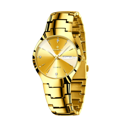 BANGWEI Luxury Business Men's Wristwatch Stainless Steel Waterproof Luminous Man Watch Date Week Fashion Quartz Watches For Men