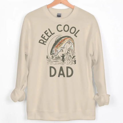 Reel Cool Dad/Mom Vintage Style Sweatshirt Men Women Fishing Lover Gifts Y2K Hoodies Long Sleeve Couple Matching Sweatshirts