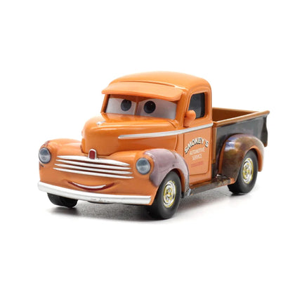 2025 Disney PixarCars 3 Toys Lightning Mcqueen Race Div Fritter Miss Frank Collection 1:55 Diecast Metal AlloyModel CarToy Gifts