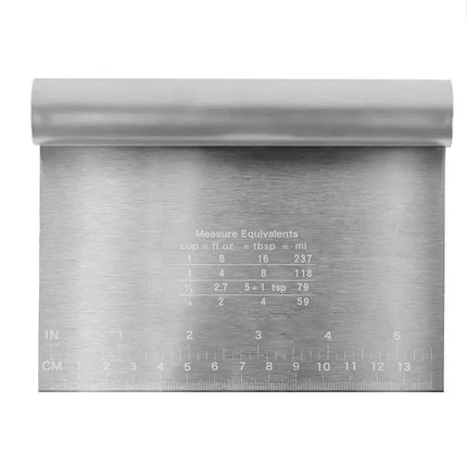 1Pc Stainless Steel Scale Cake Scraper Buttercream Edge Smoother Dough Pastry Spatula Cake Decorating Baking Tool