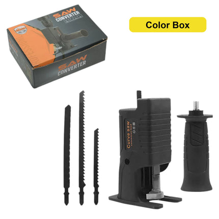 Electric Drill to Chainsaw Converter Kit Portable Saw Attachment for Wood Metal Plastic Cutting Power Tool Adapter