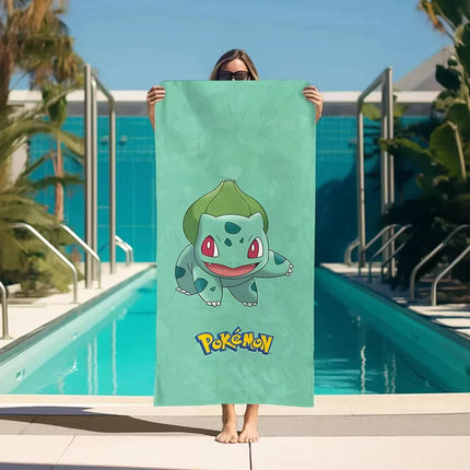 Pokemon Anime Cosplay Large Beach Towel Summer Towels Bathroom Bath Towel Swim Towels Gym Travel For Home Quick Dry Kids Gift