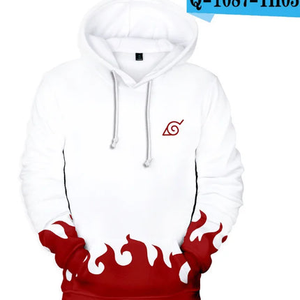 3D Kids Naruto Print Hoodie Kakashi Hatake Sasuke Hooded Pullover Cosplay Harajuku Casual Tracksuit Cool Autumn Hoodie Tops
