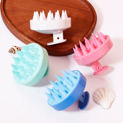 Hair Wash Brush, Silicone Scalp Massage Comb, Soft Body Massage Brush, Beauty and Hairdressing Tool, Special for Real Hair Wigs