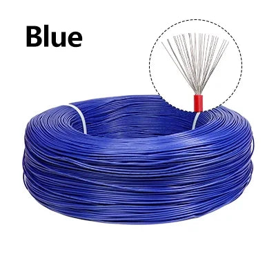 2/5m UL1007 Electronic Wires AWG 30 28 26 24 22 20 18 16 DIY LED Lamp Lighting Wire Line 300V PVC Insulated Tinned Copper Cable