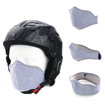 Fashion Winter Thermal Balaclava Full Face Mask Skiing Hat Bandana Hat Windproof Snowboard Scarves Women's Men Helmet Cap Black