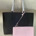 Black with pink