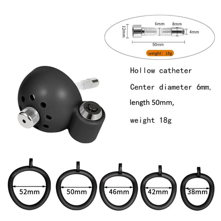 ABS Male Chastity Cage with Urethral Sounds Anti Pinch Hidden Lock Invisible Kit for Adult Men Fetish Play Cock Cage BDSM Device