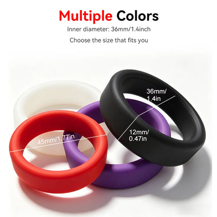 Silicone Penis Ring Cock Ring Erection Ring Delay Ejaculation Fixed Stamina Enhancer Sex Toys Adult Male Couples Long Lasting