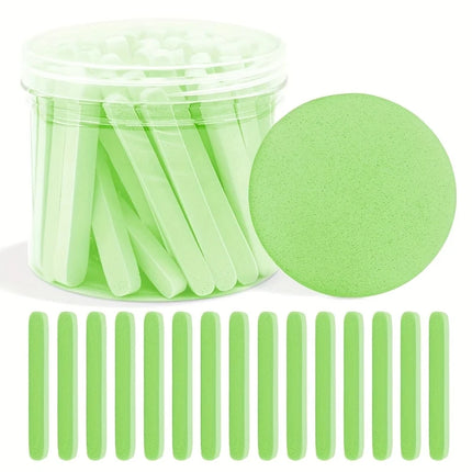 Compress Face Wash Puff with Storage Box Facial Cleansing Sponge for Makeup Remover Round Face Wash Sponge Skincare Beauty Tool