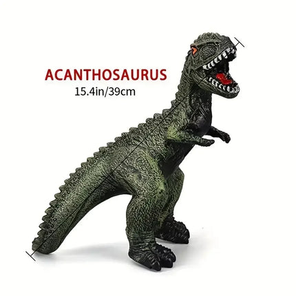 Kids' Soft Rubber Dinosaur Toy(Single Piece)-Tyrannosaurus/Raptor/Acanthosaurus/Pterodactyl/Triceratops/Brachiosaurus,Boys' Gift
