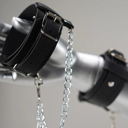 Women A Pair of Handcuffs  street style  Leather Waist Handcuff Rave Outfit Leather Handcuffs for women