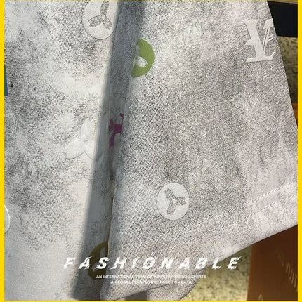 New 2025 Men's Tie Dye Vintage Short Sleeve T-Shirt Trendy Summer Casual Crew Neck Top Quality Material Fashionable Men's Wear