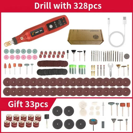 USB Rechargeable Cordless Engraving Pen Wireless Electric Drill Rotary Tool for Jewelry Glass - Portable Handheld Engraver