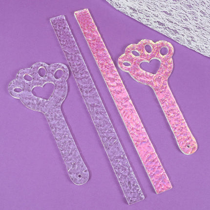 Acrylic Cute Cat Paw Design Cosplay Spanking Paddle Slave Sex Toy for Woman Men Paddle Spank BDSM Sex Whip Fetish Bondage Toys