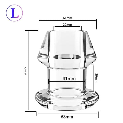 Anal Plug Dilator Hollow Butt Plugs Tunnel Cleaning Expansion Masturbator Shower Enema Prostate Massager Intimate Goods