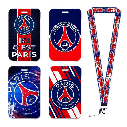Sports Designs P Lanyards New Football ID Badge Holder Strap Work Card Bus Access Card Holder Keychains Accessories