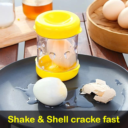 Hand Egg Sheller Cranked Automatic Household Peeling Machine Opener Tool Fully Automatic Small Kitchen Gadgets for Boiled Eggs