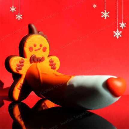 Monster Dildo Silicone Fantasy Colorful Cute Dildo Gingerbread Man Strong Suction Cup Dragon Dildo Anal Plug Sex Toys For Women