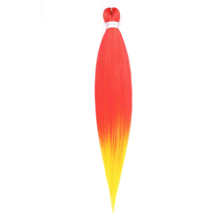 Pre-stretched Synthetic Braiding Hair Ombre Professional Easy  Hot Water Setting Soft  Crochet Braid Hair  Extensions