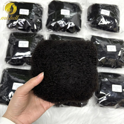 Tight Afro Kinky Bulk Human Hair for Dreadlock Extensions 100% Human Hair 30G/1 Pack 8 Inch Natural Repair Extensions for Braids
