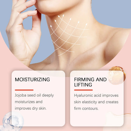 Neck Firming Cream Anti Wrinkle Reduce Fine Lines Remover Lifting Face Cream Stick Tightening Nourishing Neick Skin Care Product