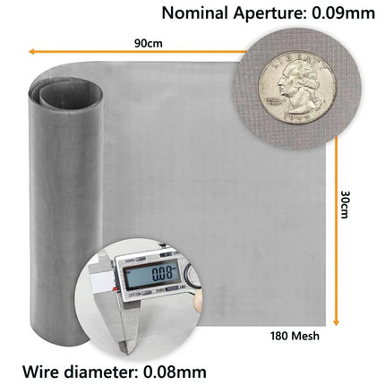 1-5pcs 304 Stainless Steel Filter Screen 4/5/8/20/30/40-400 Mesh Woven Wire High Quality Stainless Steel Screening Filter Sheet