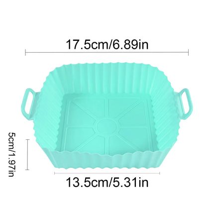 Air Fryer Silicone Liners Pot,Airfryer Basket Cooking Gadgets ,Reusable Baking Tray Non-stick Pizza Pan Oven Kitchen Accessories