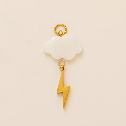 Stainless steel 18K gold-plated pendant jewelry DIY necklace bracelet making twelve zodiac cloud star retro jewelry accessories