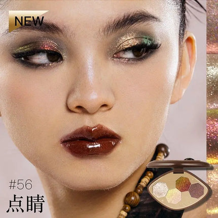 Girlcult Chameleon Eyeshadow Palette 4 Colors Waterproof Long Lasting Matte Shimmer Purple Smokey Highly Pigmented Makeup