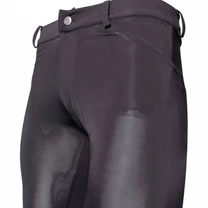 Men Shiny Sheer Pencil Pants Ice Silk See Through Elastic Tight Trousers Ice Silk Pants Sexy Male Leggings Gay Wear Plus Size