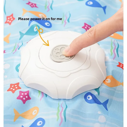 Automatic Cat Hunting Cover Toy Interactive Turntable Teaser Stick Pet Game Hiding Toy Fun Exercise for Indoor Cats Kittens