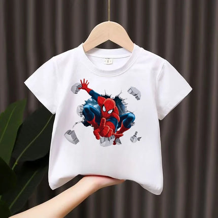 Summer Boys T-shirt Cotton Short Sleeve Kids Girls Tops Cartoon Graphic T Shirts Kids Clothes Casual Fashion Kids Tops