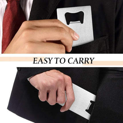 1/10/20pcs Stainless Steel Beer Bottle Opener for Wallet and Pocket, Can Be Carved for Restaurants/bars DIY Wedding Favor Gift