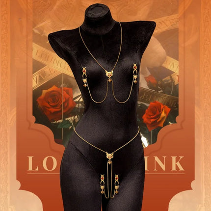Metal Fox Female Nipple Clamps Sexy Necklace Accessories SM Training Couples Teasing Toy Labia Clamps Adult Sex Toys Fetish 18+