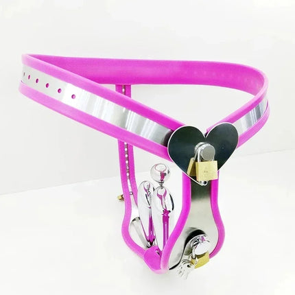 Female Chastity Belt Pants  Invisible Strap on Stainless Steel Gear Device BSDM Bondage SexToys for Woman anal viginal plugs