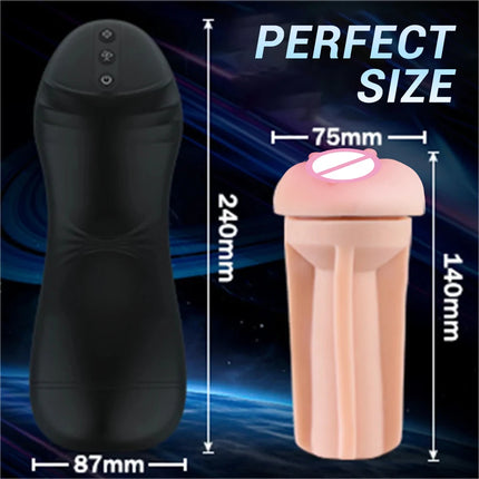 Male Masturbation Cup Automatic Sucking Real Oral Vagina Suction Vibrator Masturbator Sex Toys For Men Blowjob Vibrating Machine