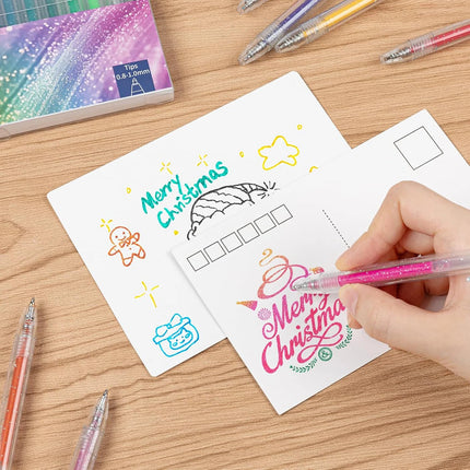 12-36 Colors Large Capacity Glitter Gel Pens for Journaling