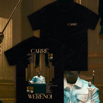 Rapper WeRenoi Carré Album Graphic Print T Shirt Men Women Hip Hop Fashion Pop Music T-shirts Summer Male Casual Vintage Tshirt