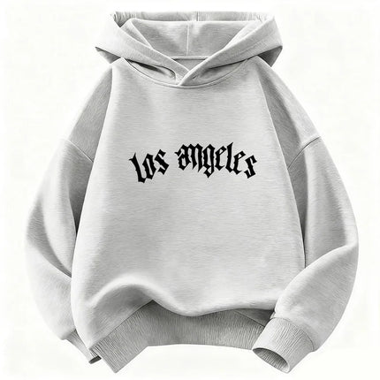 Fashion Los Angeles Letter Printed Hoodie Kids Children's Sweatshirt Hoody for Boys Girls Autumn Spring Casual Hoodies