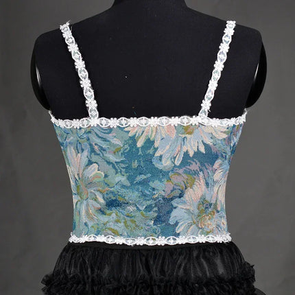 Fashion Lolita Shirt Women Corset Top Camis y2k Body Shaper Woman Clothing Blouses Sexy Waist Trainer Bustiers Ladies Underbust