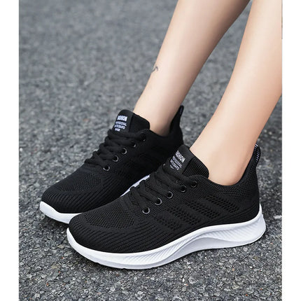 Litfun Women's Casual Sports Shoes Fashion Female Soft Bottom Sneakers Breathable Mesh Running Shoes Leisure Light Flats Shoes