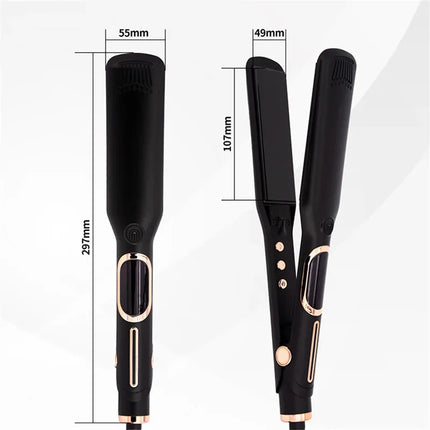 Hair Straightener 480F High Temperature Professional Wide Plates Irons MCH Hard Anodized Plate Treatment Hair Flat Iron