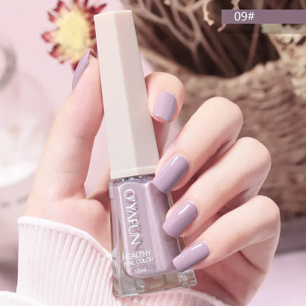 10Ml Solid Color Nail Polish Free Baking Long Lasting Waterproof Quick-Drying Non-Toxic Tasteless 40 Colors Sequins Nail Polish