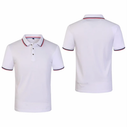 Cross Border Short Sleeved Polo From Europe Popular Summer Casual Lapel Large Size High-Quality Business Office Uniforms